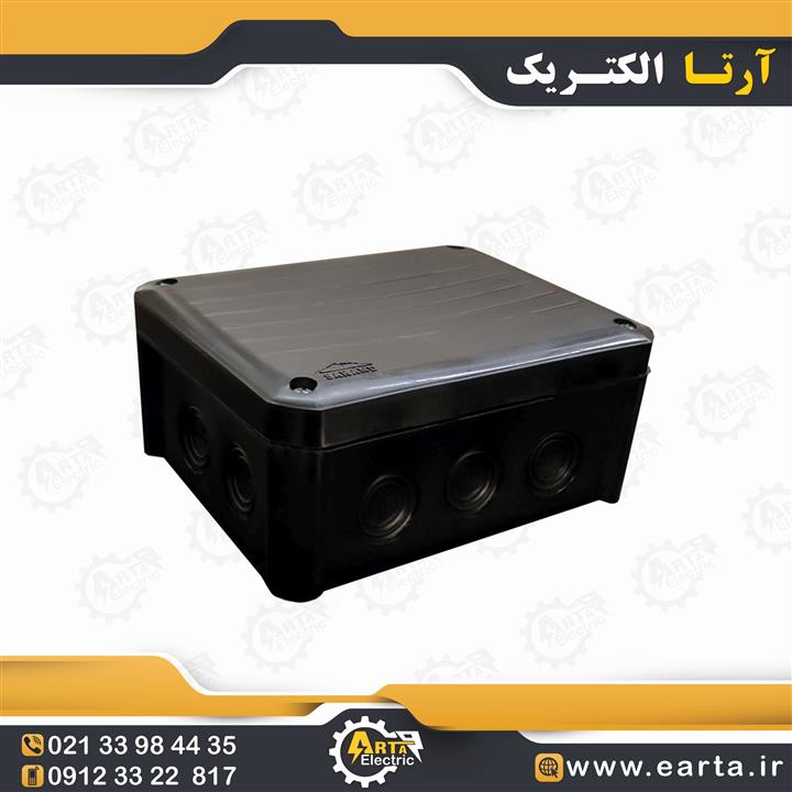 جعبه تقسیم روکار پلاستیکی سهند 15×10 رنگ مشکی